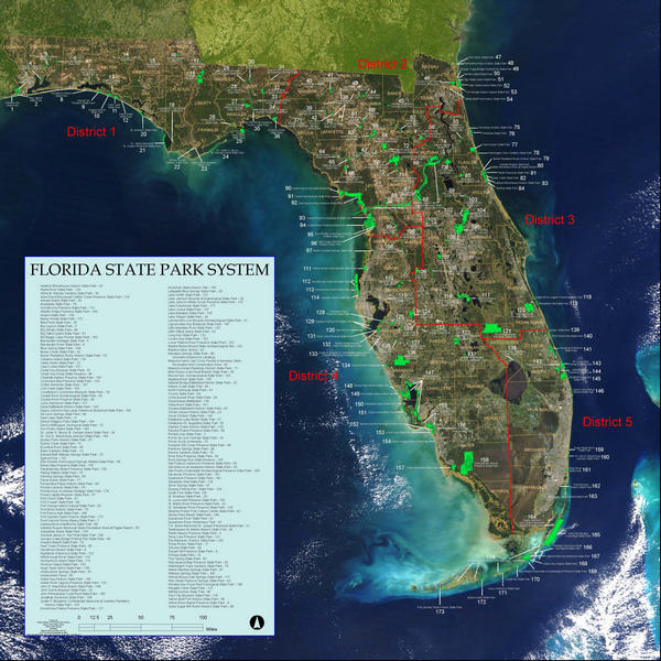 InHouse GraphicsStateParksMapAllDistricts Florida Department of